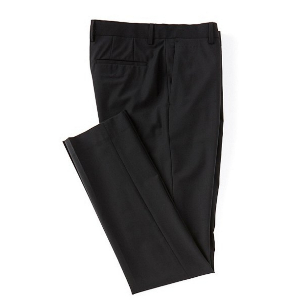 EvanSlim-Fit Flat Front Bi-Stretch Dress Pants